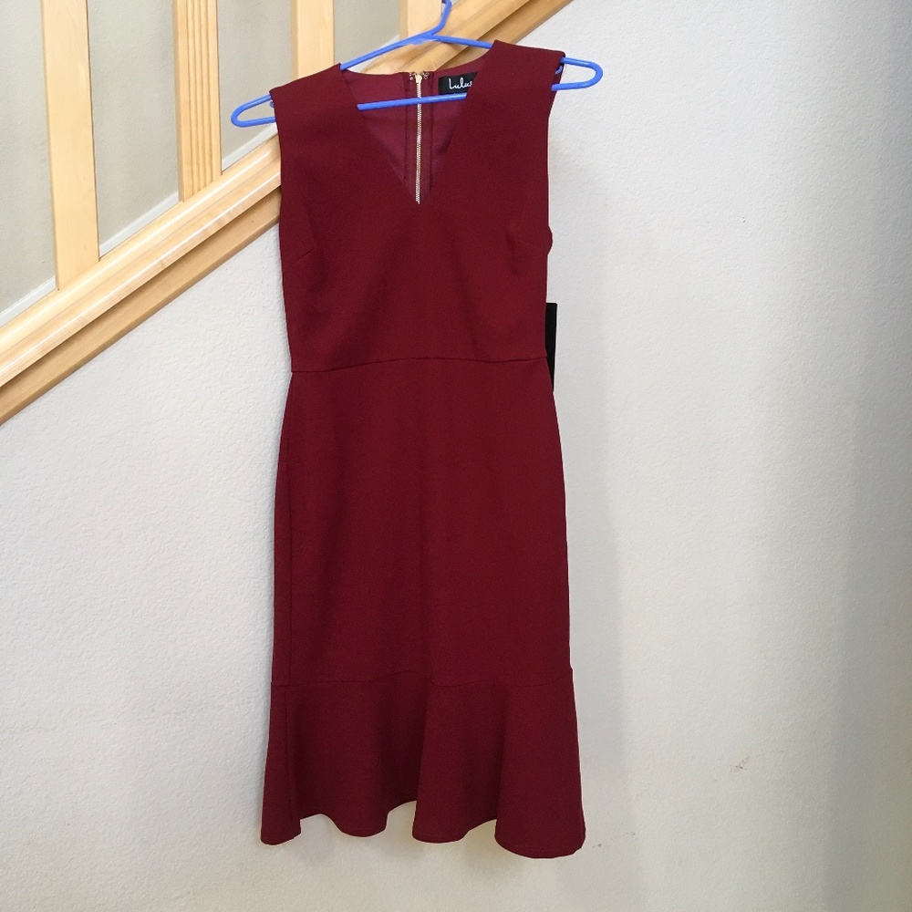 Burgundy small dress